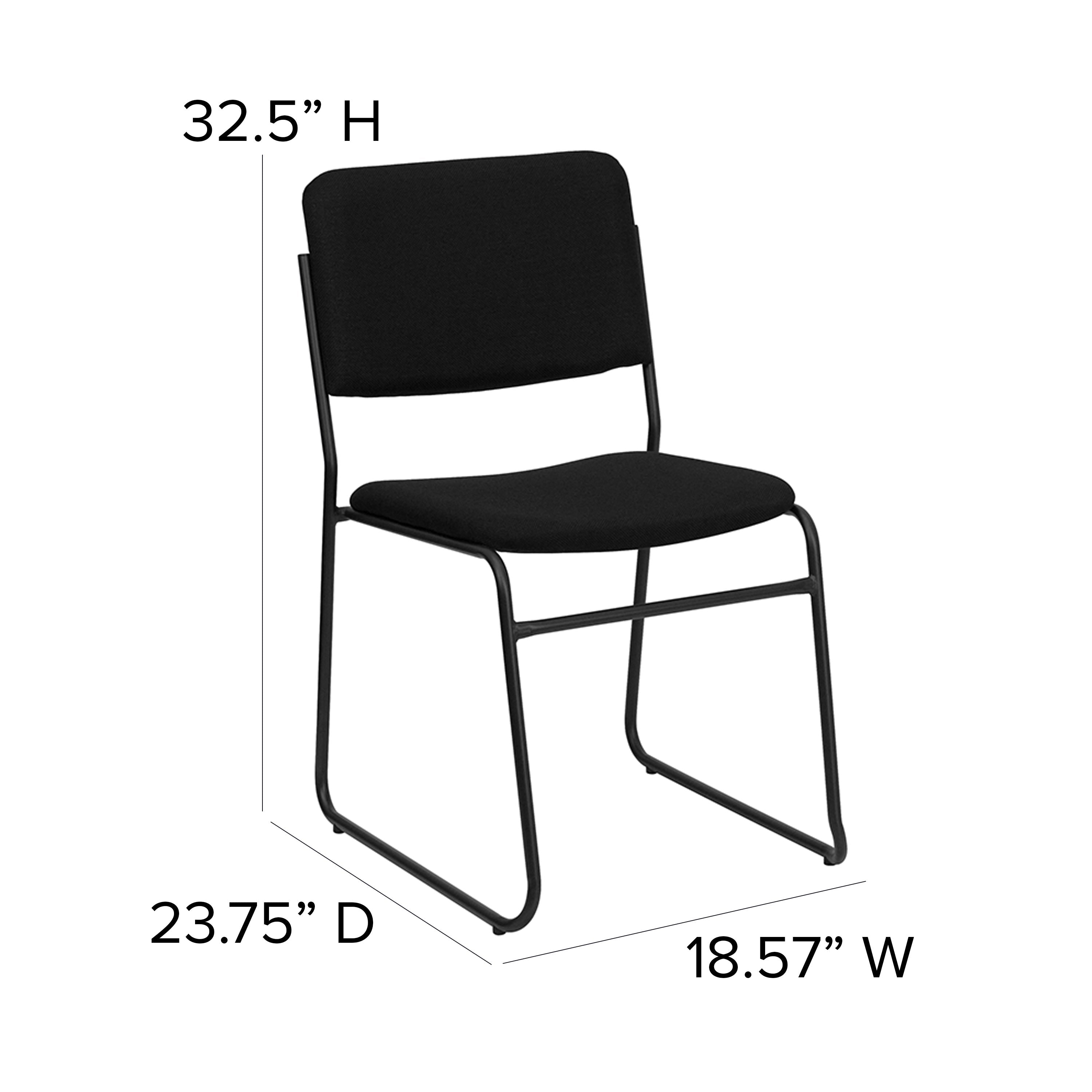 FLASH High Density Stacking Chair with Sled Base 227 kg Capacity