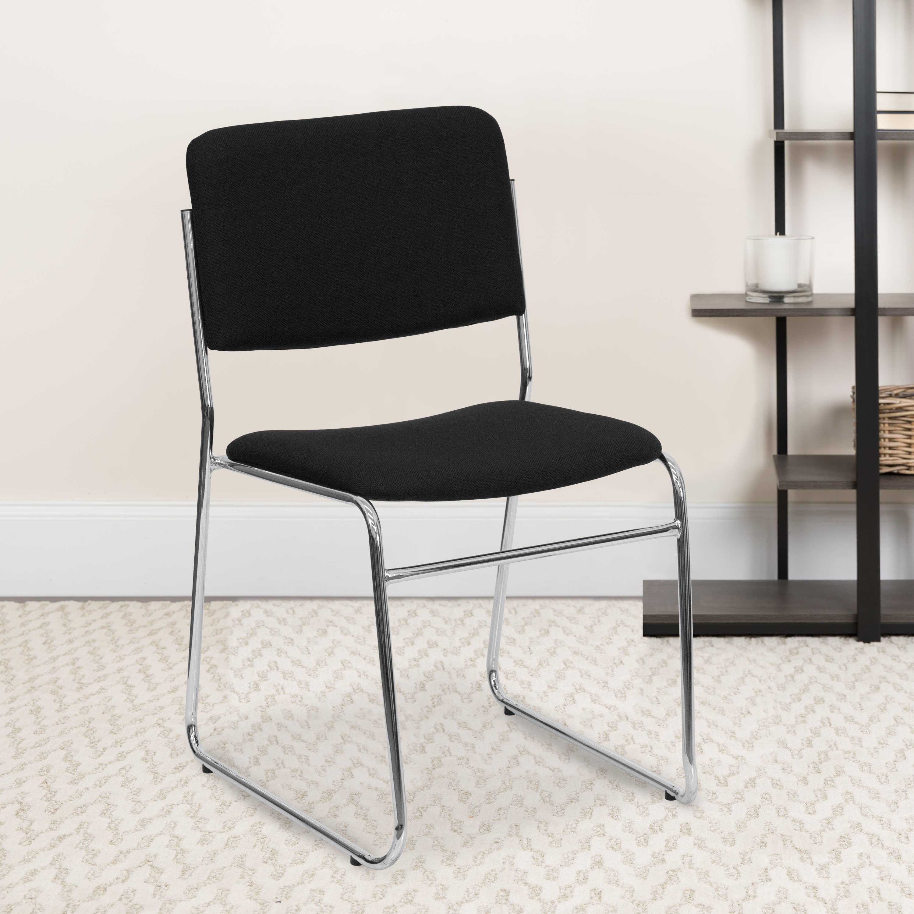 FLASH High Density Stacking Chair with Sled Base 227 kg Capacity