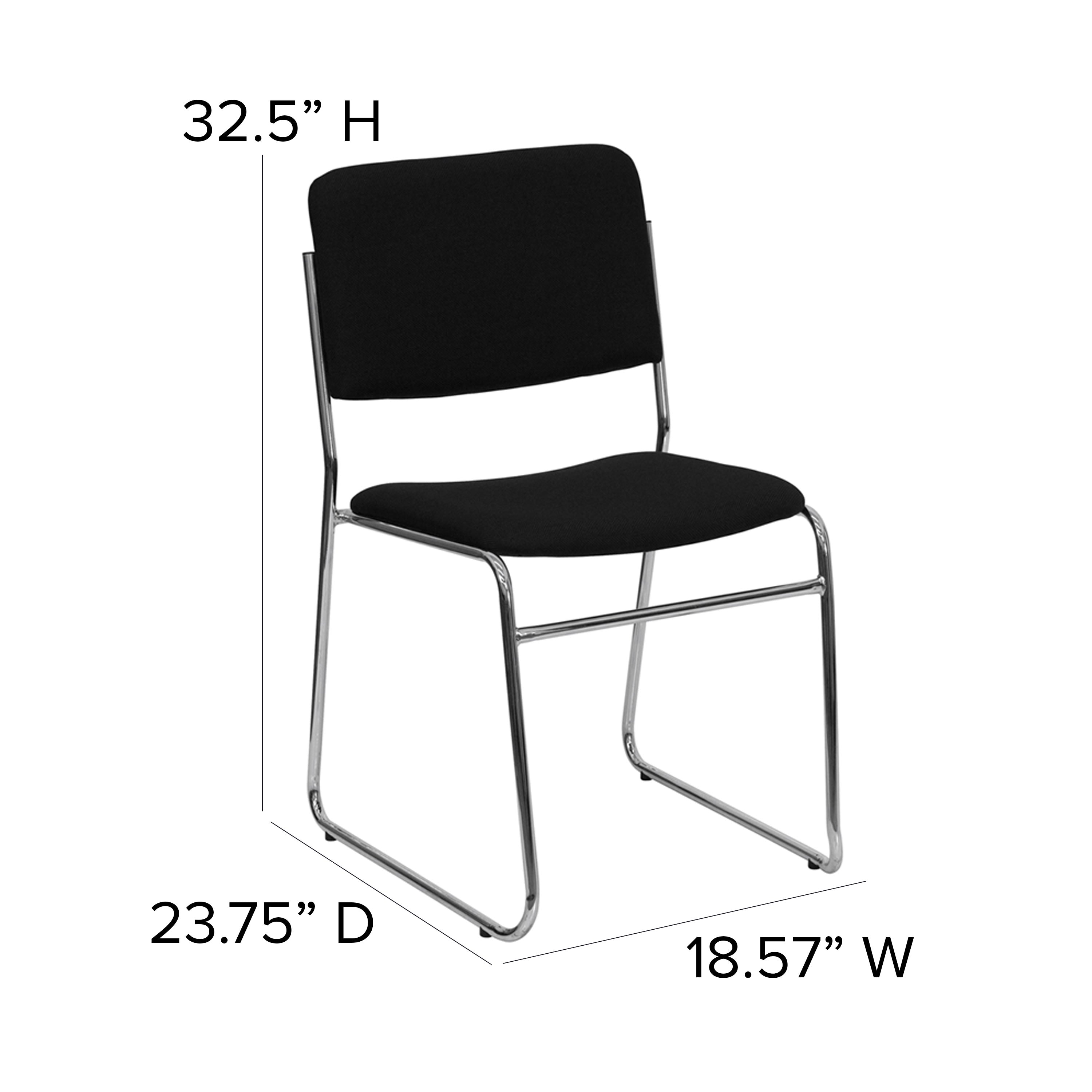 FLASH High Density Stacking Chair with Sled Base 227 kg Capacity