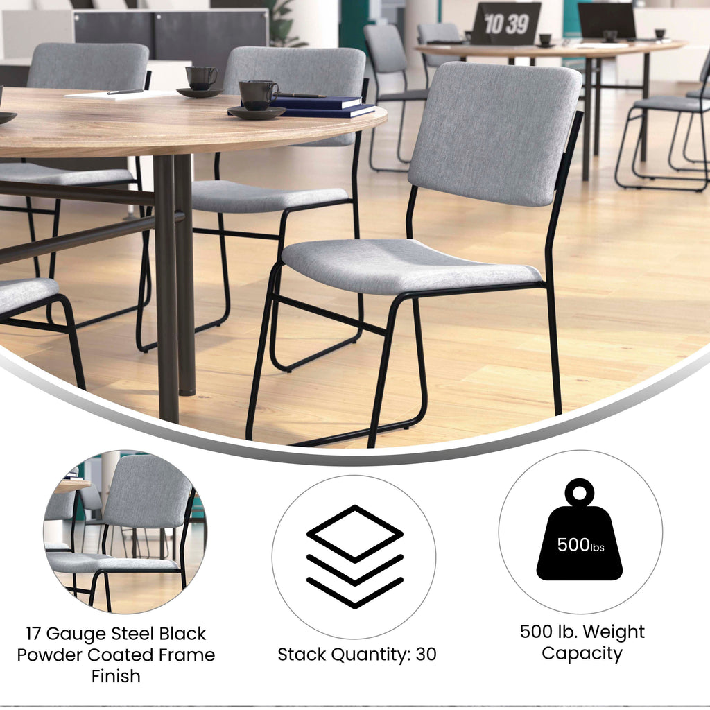 FLASH High Density Stacking Chair with Sled Base 227 kg Capacity