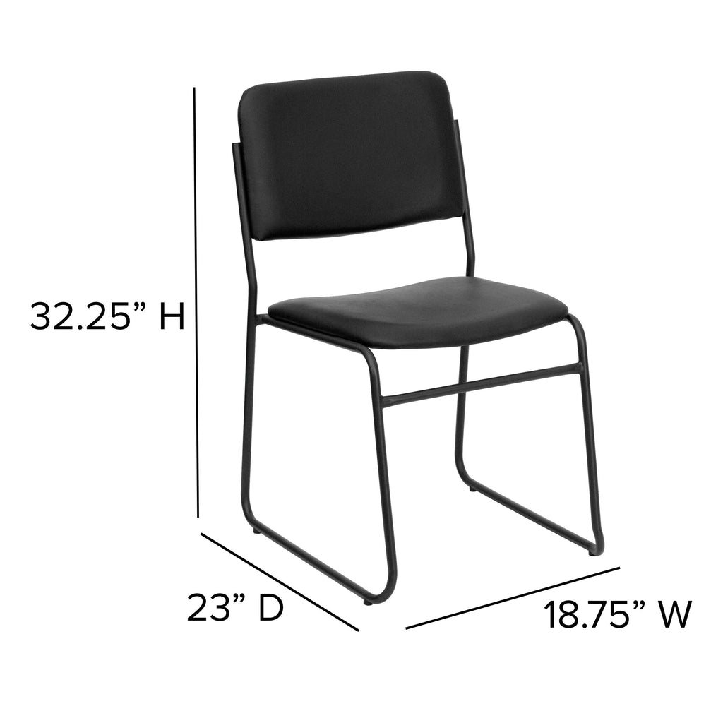 FLASH High Density Stacking Chair with Sled Base 227 kg Capacity