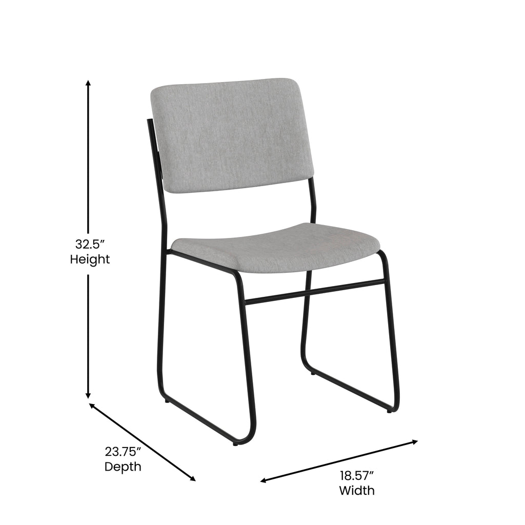 FLASH High Density Stacking Chair with Sled Base 227 kg Capacity