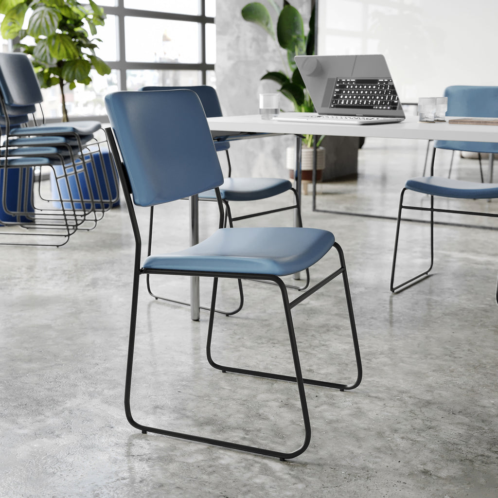 FLASH High Density Stacking Chair with Sled Base 227 kg Capacity