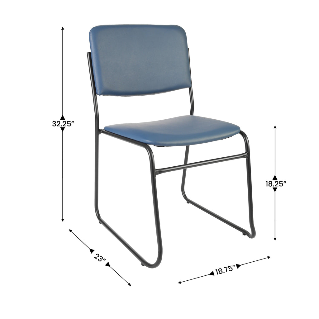 FLASH High Density Stacking Chair with Sled Base 227 kg Capacity