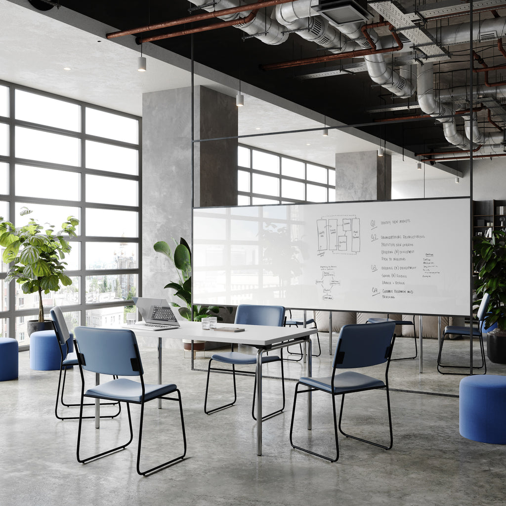 FLASH High Density Stacking Chair with Sled Base 227 kg Capacity