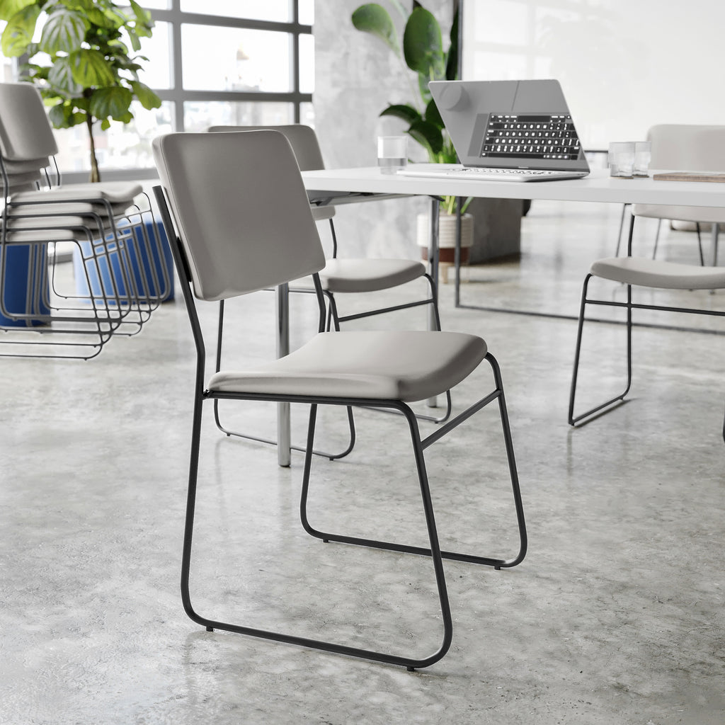 FLASH High Density Stacking Chair with Sled Base 227 kg Capacity
