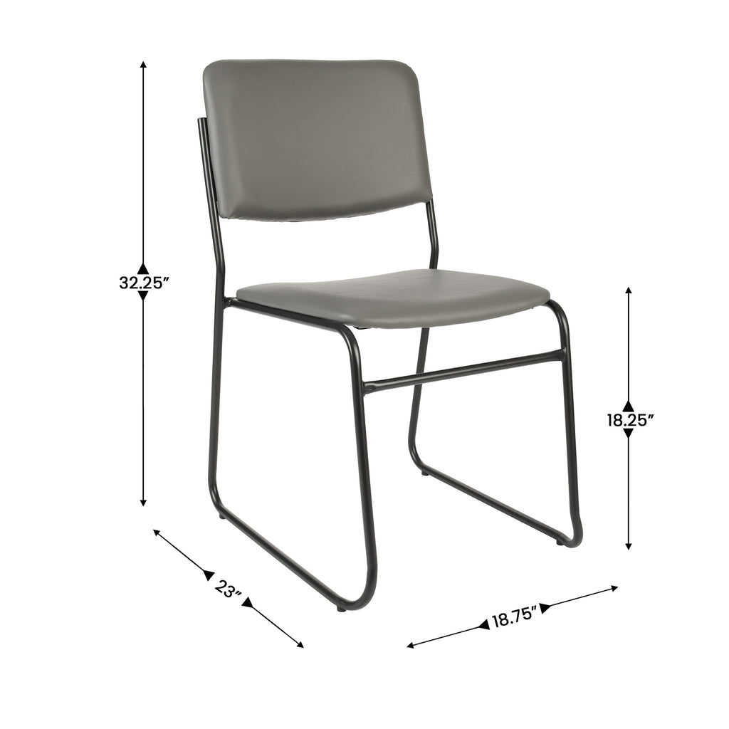 FLASH High Density Stacking Chair with Sled Base 227 kg Capacity