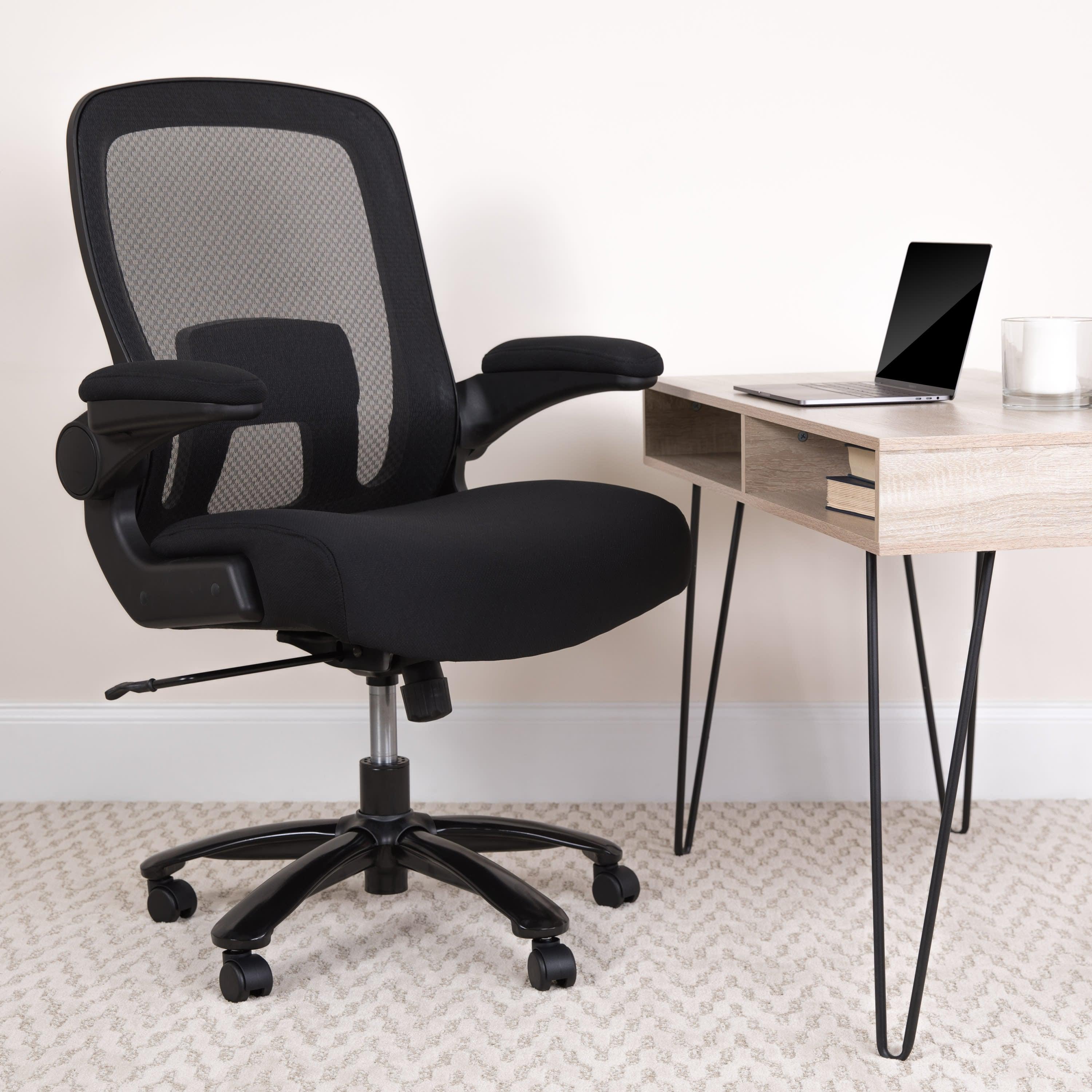 FLASH HERCULES Series Big & Tall Mesh Executive Swivel Ergonomic Office Chair with Adjustable Lumbar