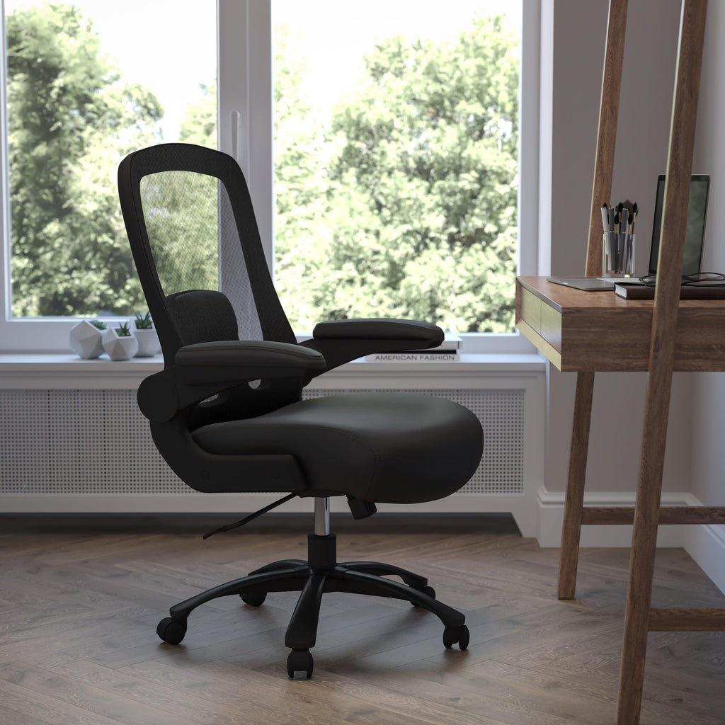 FLASH HERCULES Series Big & Tall Mesh Executive Swivel Ergonomic Office Chair with Adjustable Lumbar