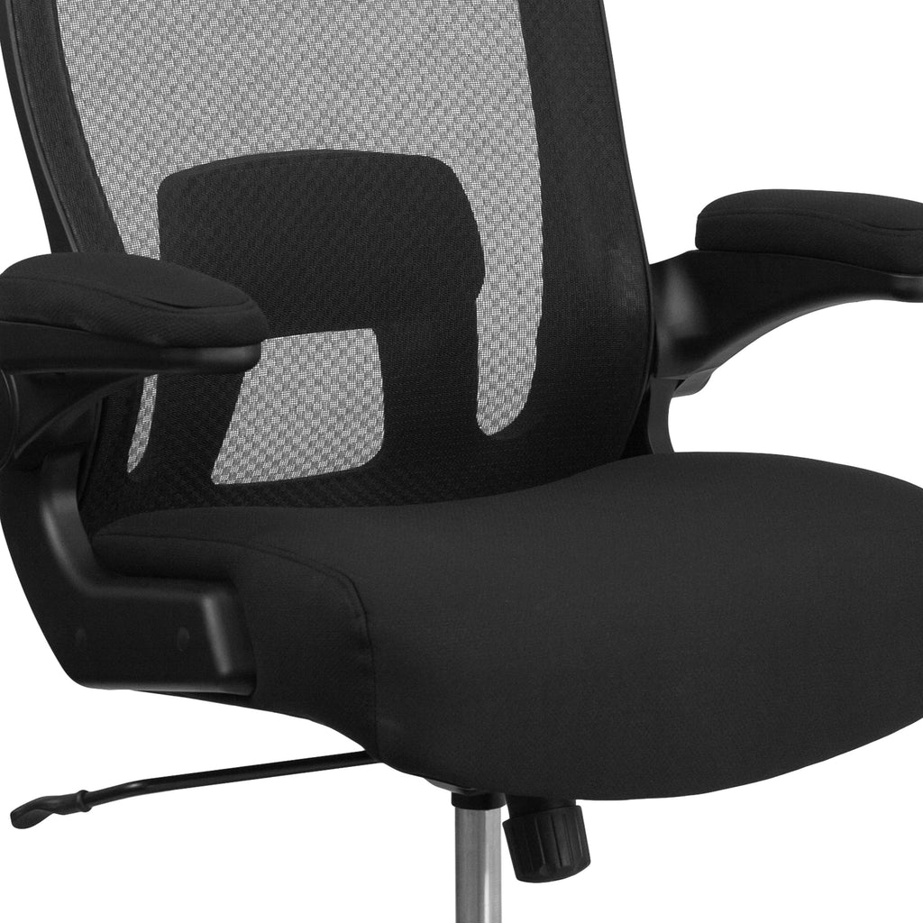 FLASH HERCULES Series Big & Tall Mesh Executive Swivel Ergonomic Office Chair with Adjustable Lumbar