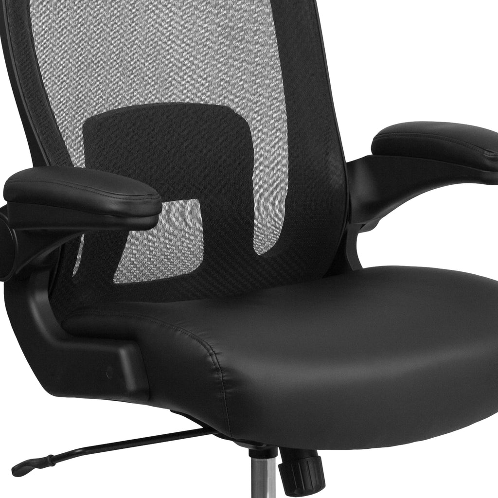 FLASH HERCULES Series Big & Tall Mesh Executive Swivel Ergonomic Office Chair with Adjustable Lumbar